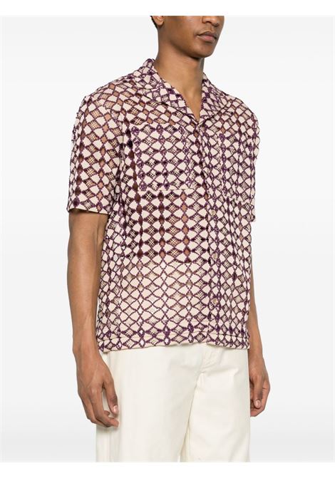 Camicia traforata in beige - uomo ANDERSSON BELL | ATB1049MBG